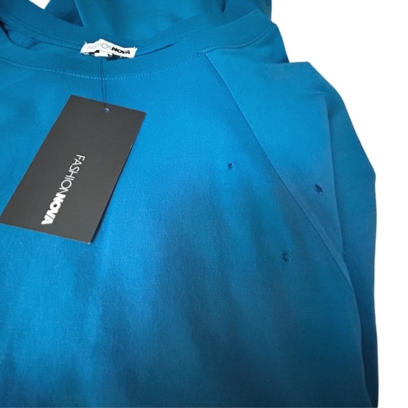 Fashion Nova Cotton Pullover Shirt Tank Definitely Not Your Average Raglan Slve - Picture 3 of 7